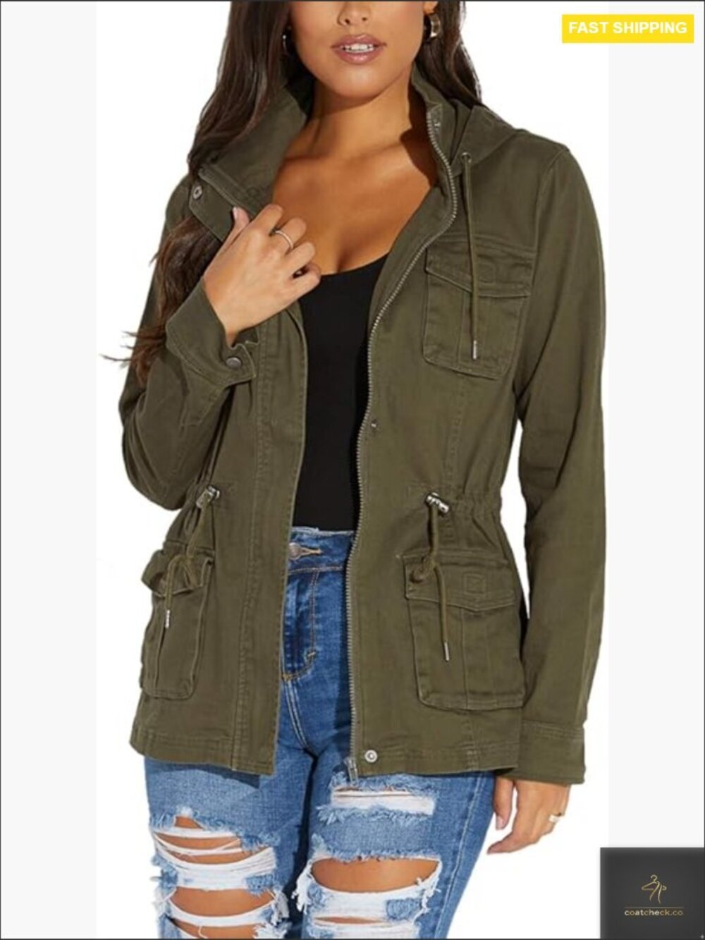 Oversized Camo Shacket Jacket Long Sleeve Lightweight Casual Military Style
